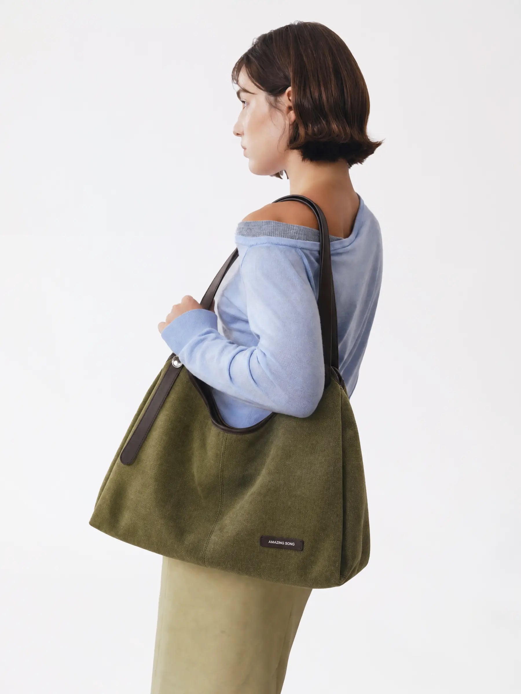 Berry Denim Tote