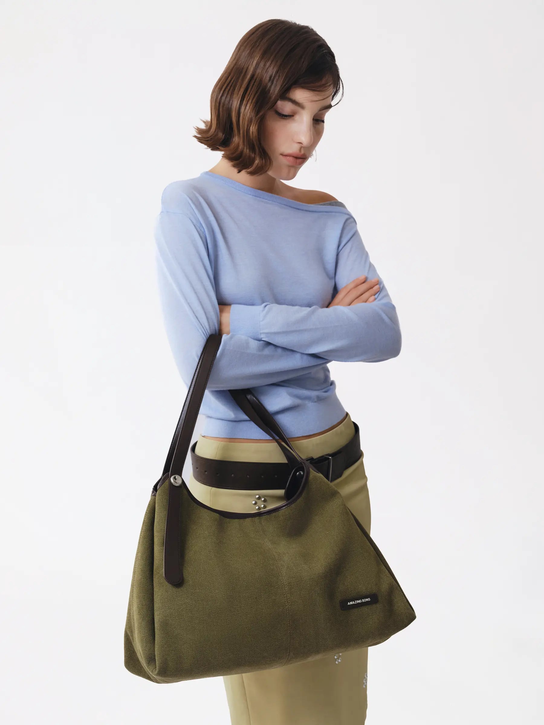 Berry Denim Tote